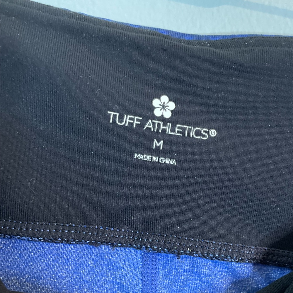 TUFF ATHLETICS Womens High Waisted Legging with Pocket SZ/Med Blue NWT UPF 40+ - Picture 9 of 11